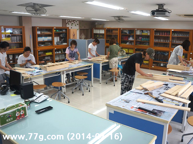 2014년 6월 11일~7월 16일인천 연안초 학부형 목공교육 프로그램 5회