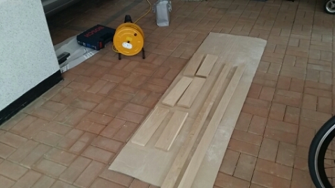 물푸레나무 사다리 선반 만들기