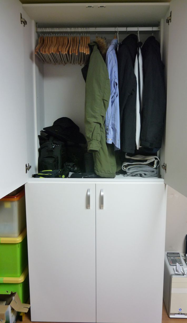 옷장 겸용 이불장 조립