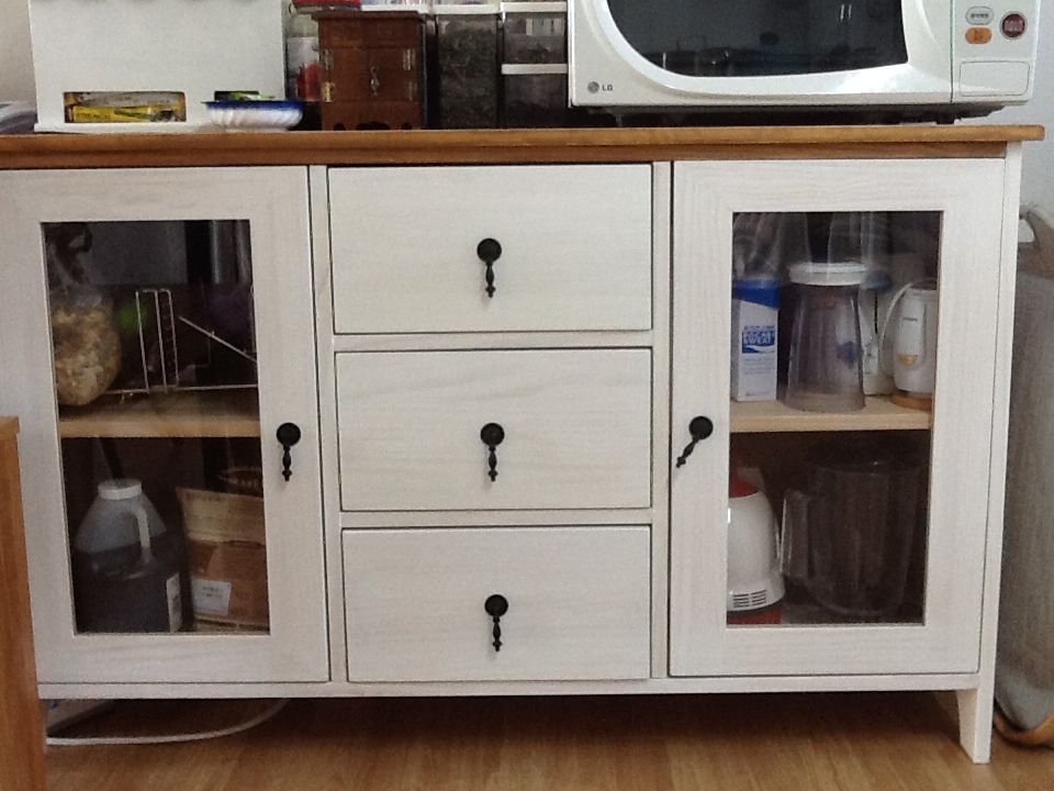 유로 앤틱 서랍장으로 만든 주방장