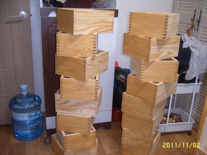 소나무 21칸 약장