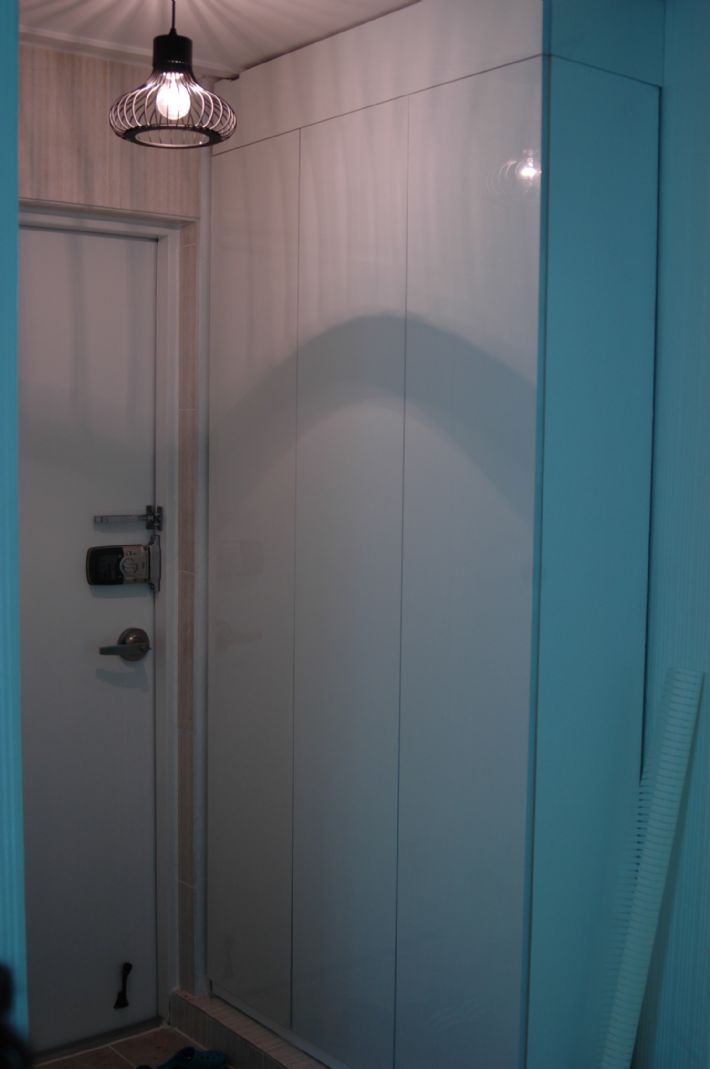 uv펄화이트 신발장 앞판