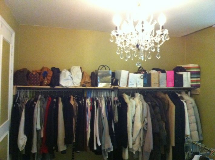 옷봉과 가방선반