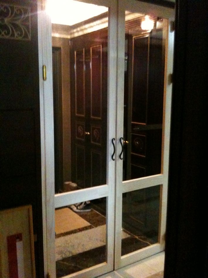 현관 중문 스윙도어 설치