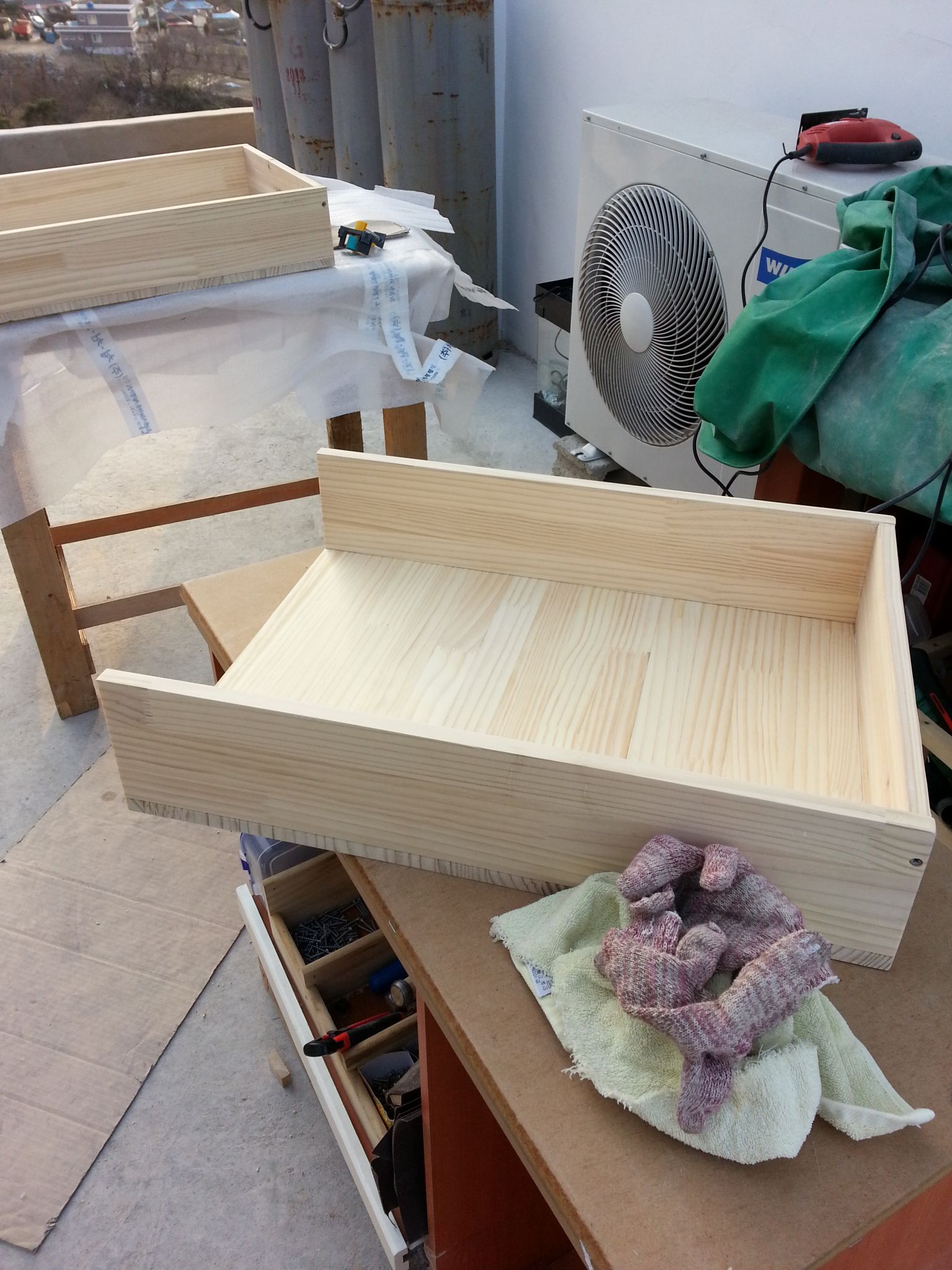 2단 서랍장 만들기