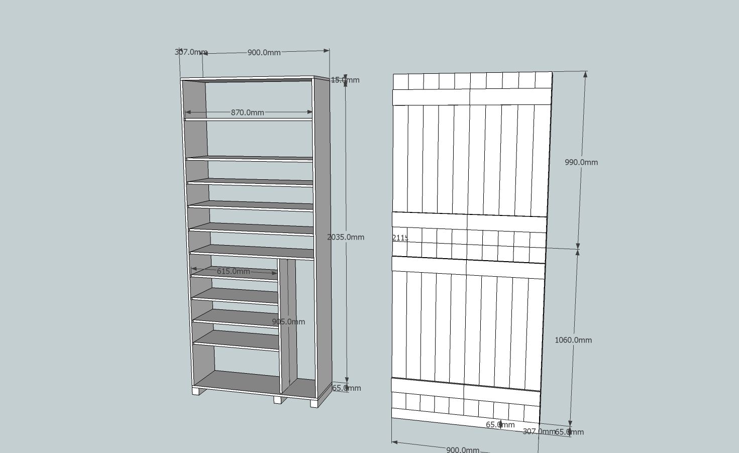 신발장과 현관선반