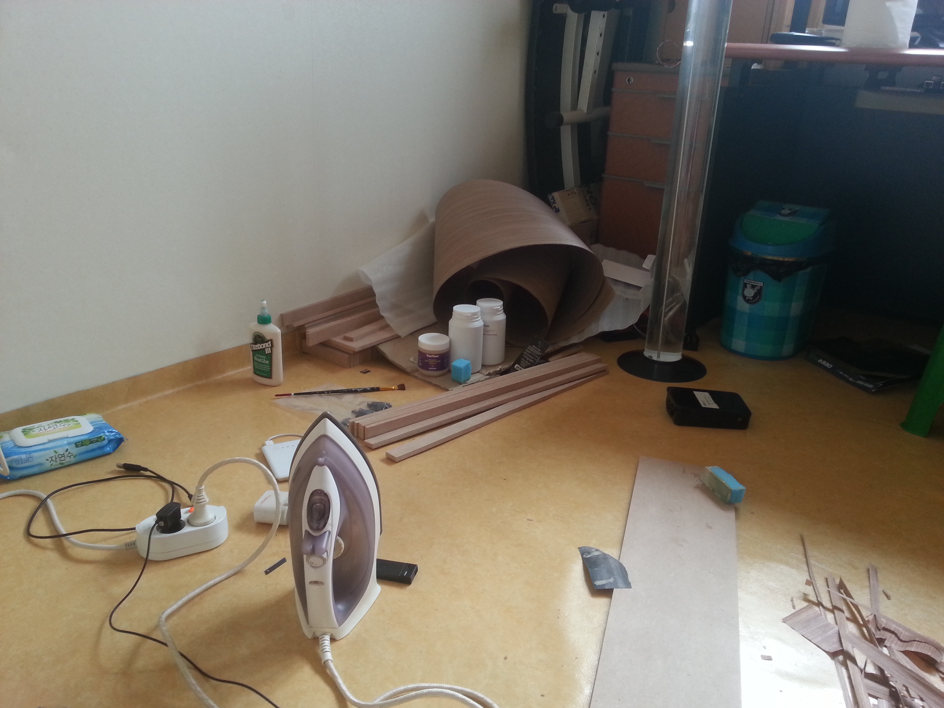 MDF로 만든 민물찌 케이스