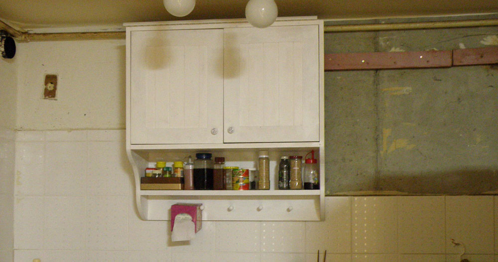 앨프러스 벽장을 싱크대 상부장으로 