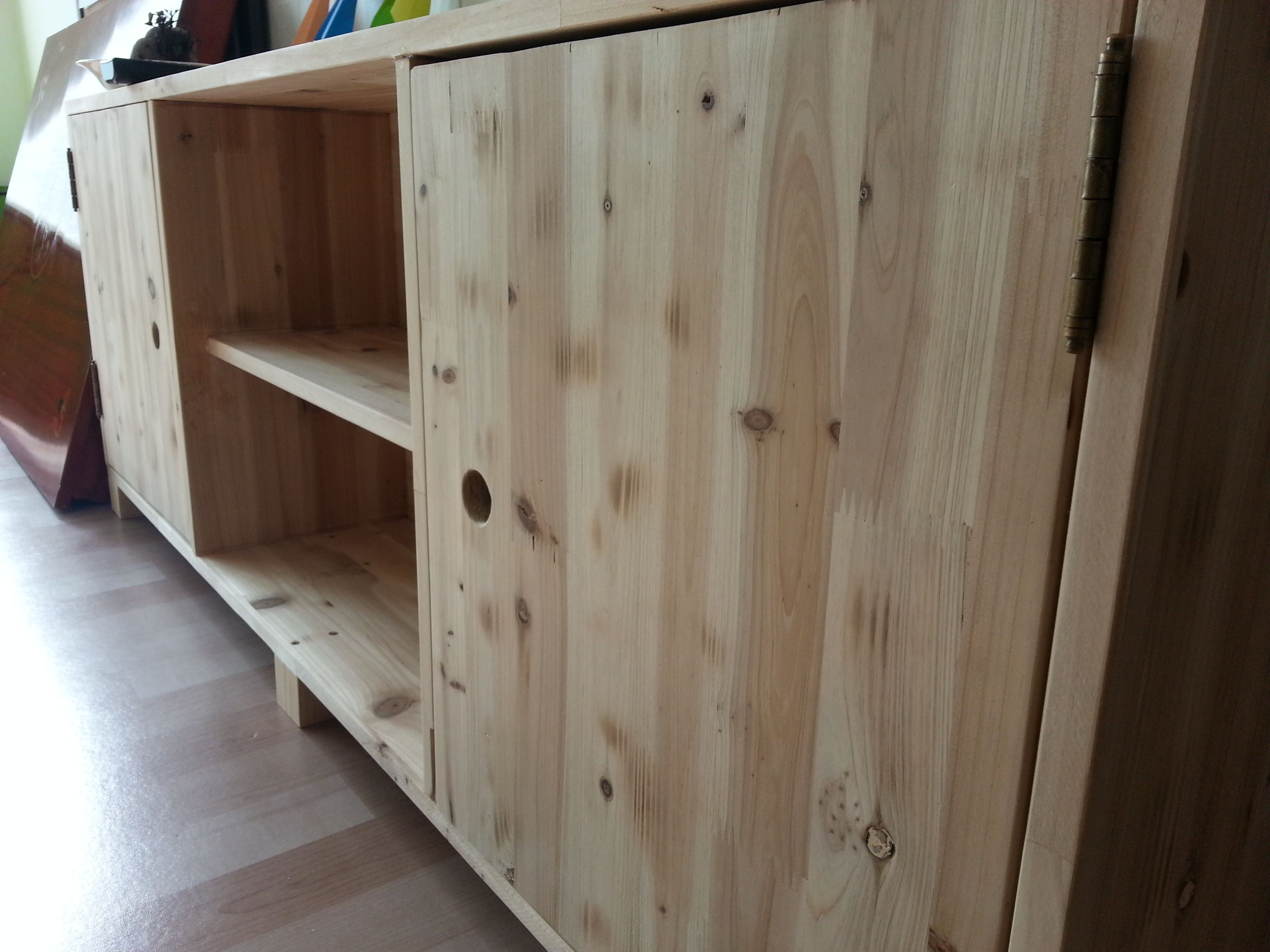 자투리공간 이용(삼목집성판 이용기)