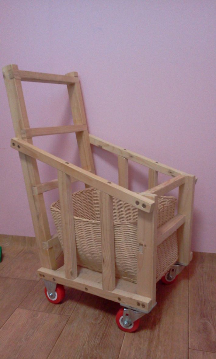 남은 자재로 만든 마트용 카트!