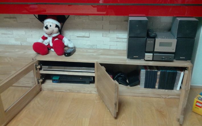 물푸레나무 거실장 주문제작^^