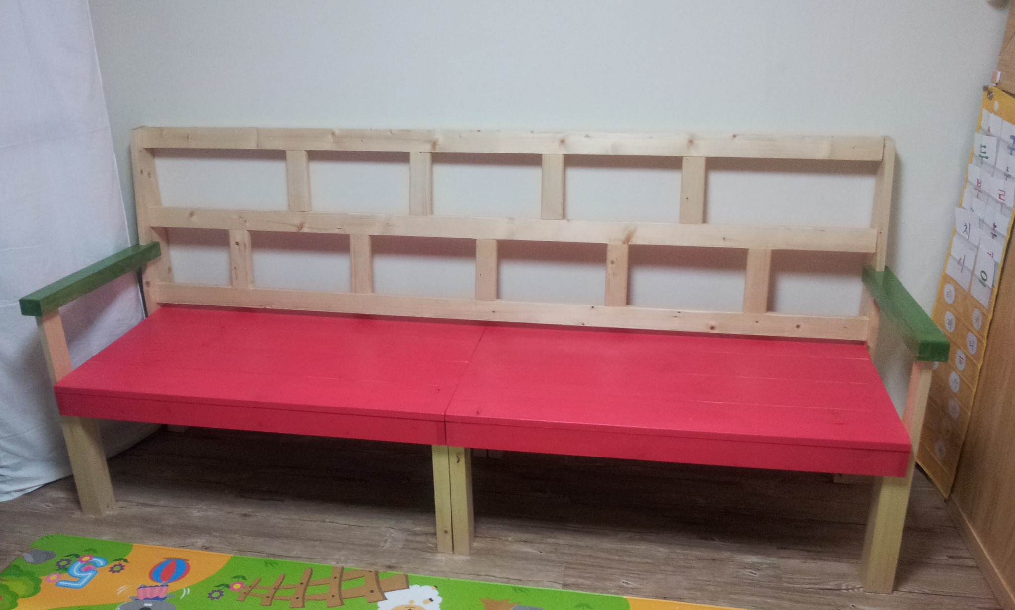 벤치형 소파 제작