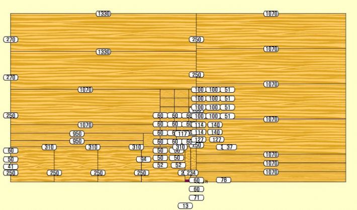 스프러스로 만든 책장