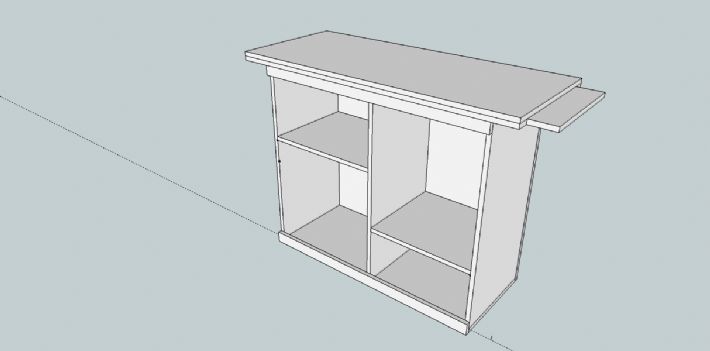 스프러스로 만든 아일랜드 식탁