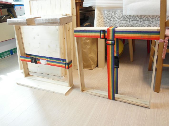 시즈닝 주방 수잡장 싱글로완성한 주방수납장