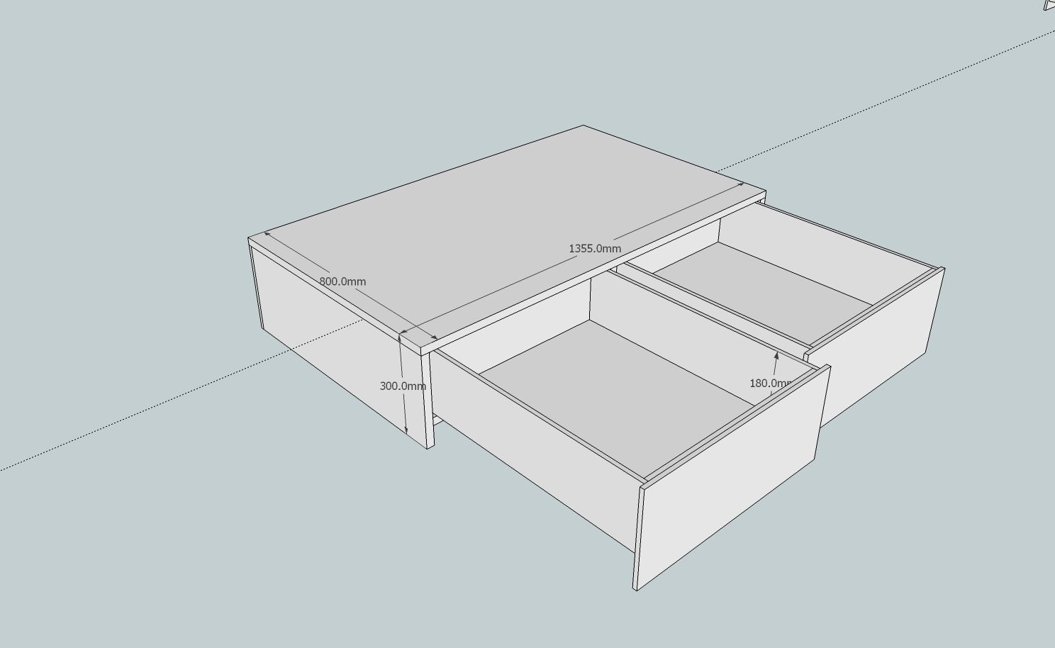 거실 테이블 겸 수납장