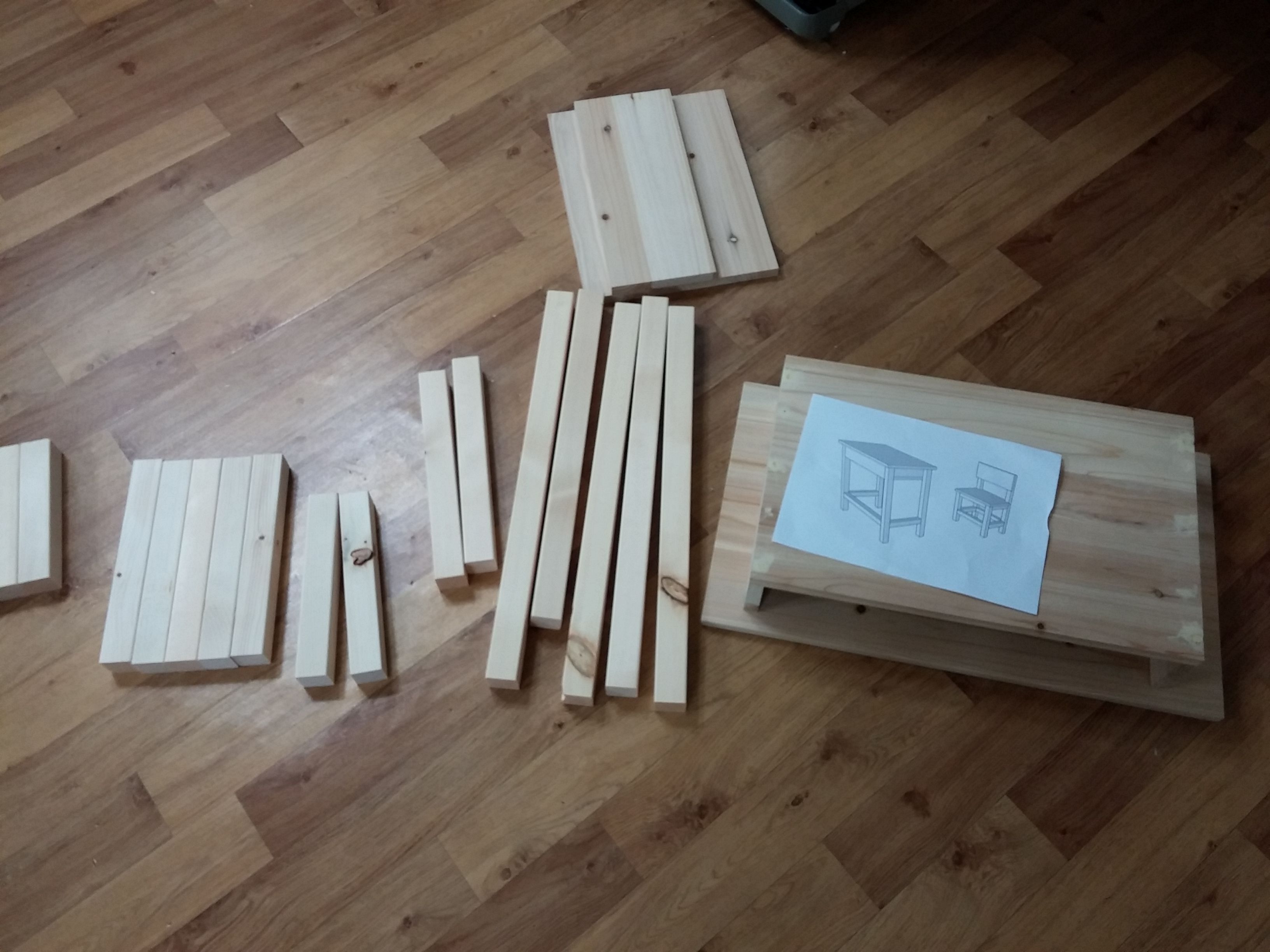 책, 걸상 만들 만들기