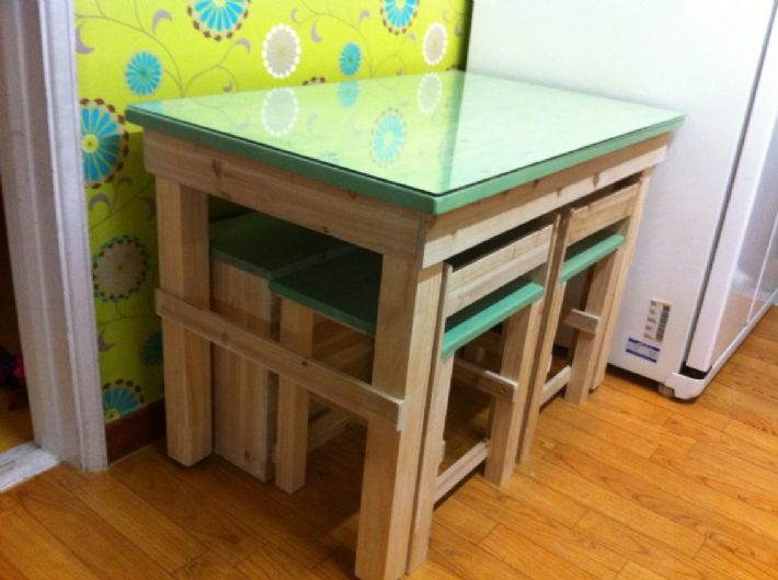 삼나무 테이블(식탁, 컴퓨터 테이블, 의자)