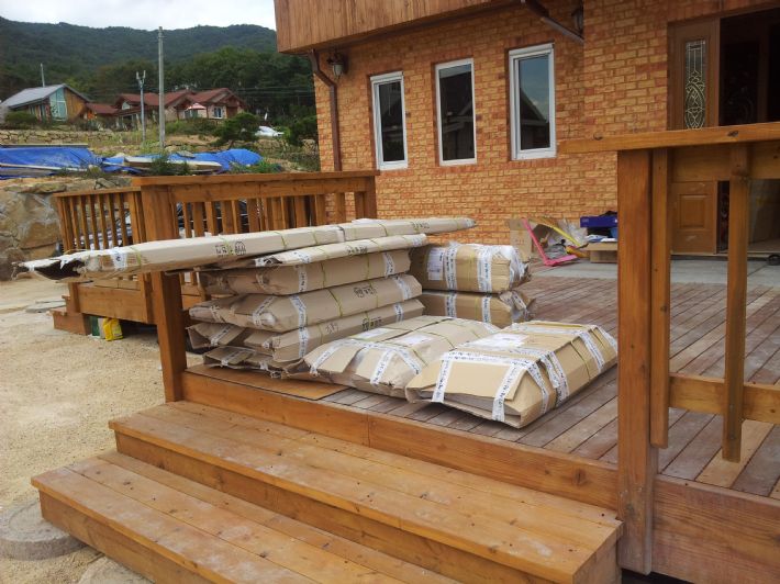 집성목(스프러스) 싱크대 조립