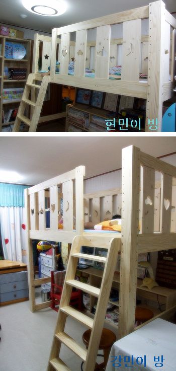 수납 이층침대 2개