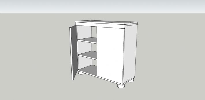 스프러스 18mm로 만든 그릇장입니다 ^^
