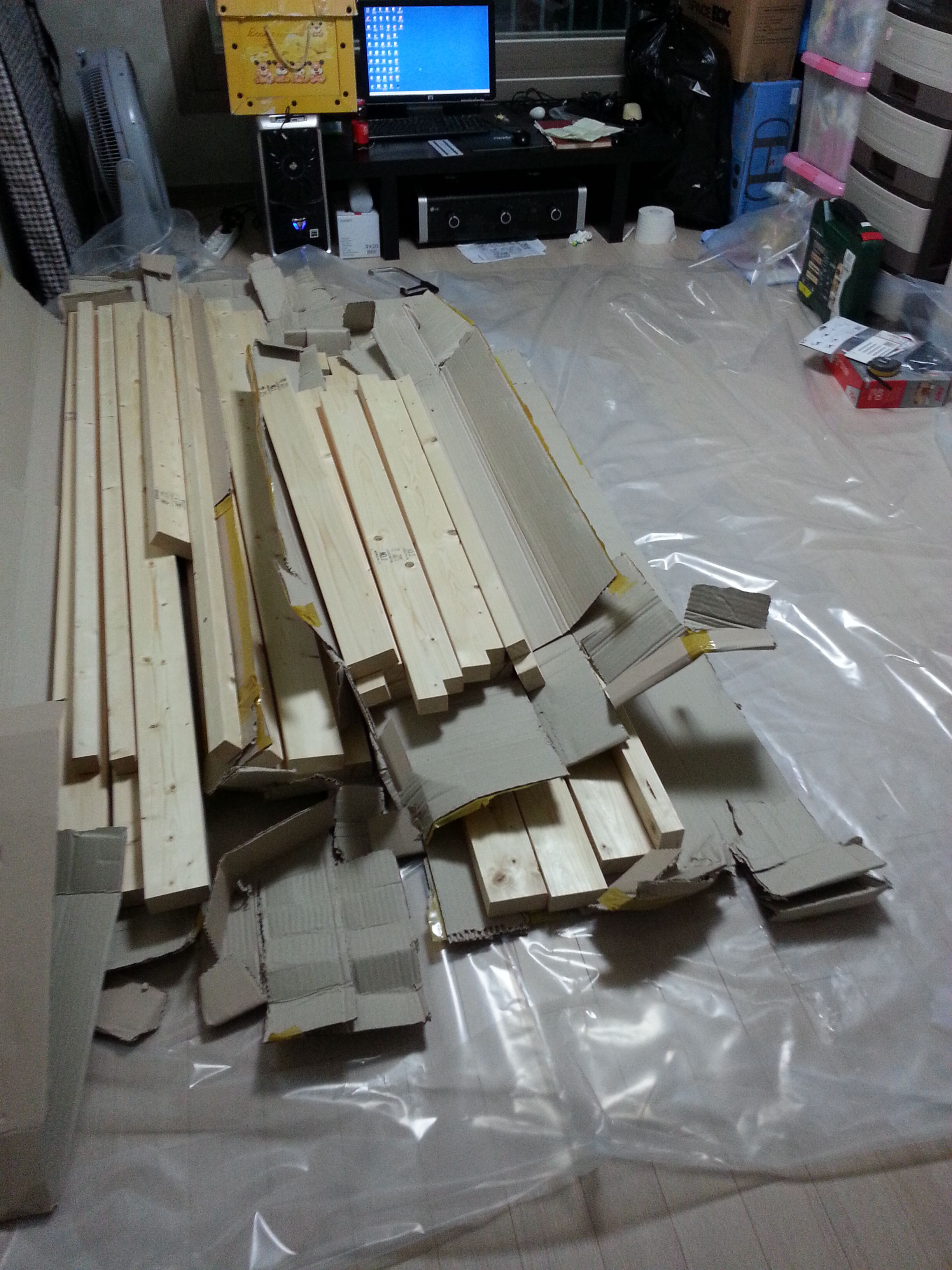 오기로 만든 벙커침대