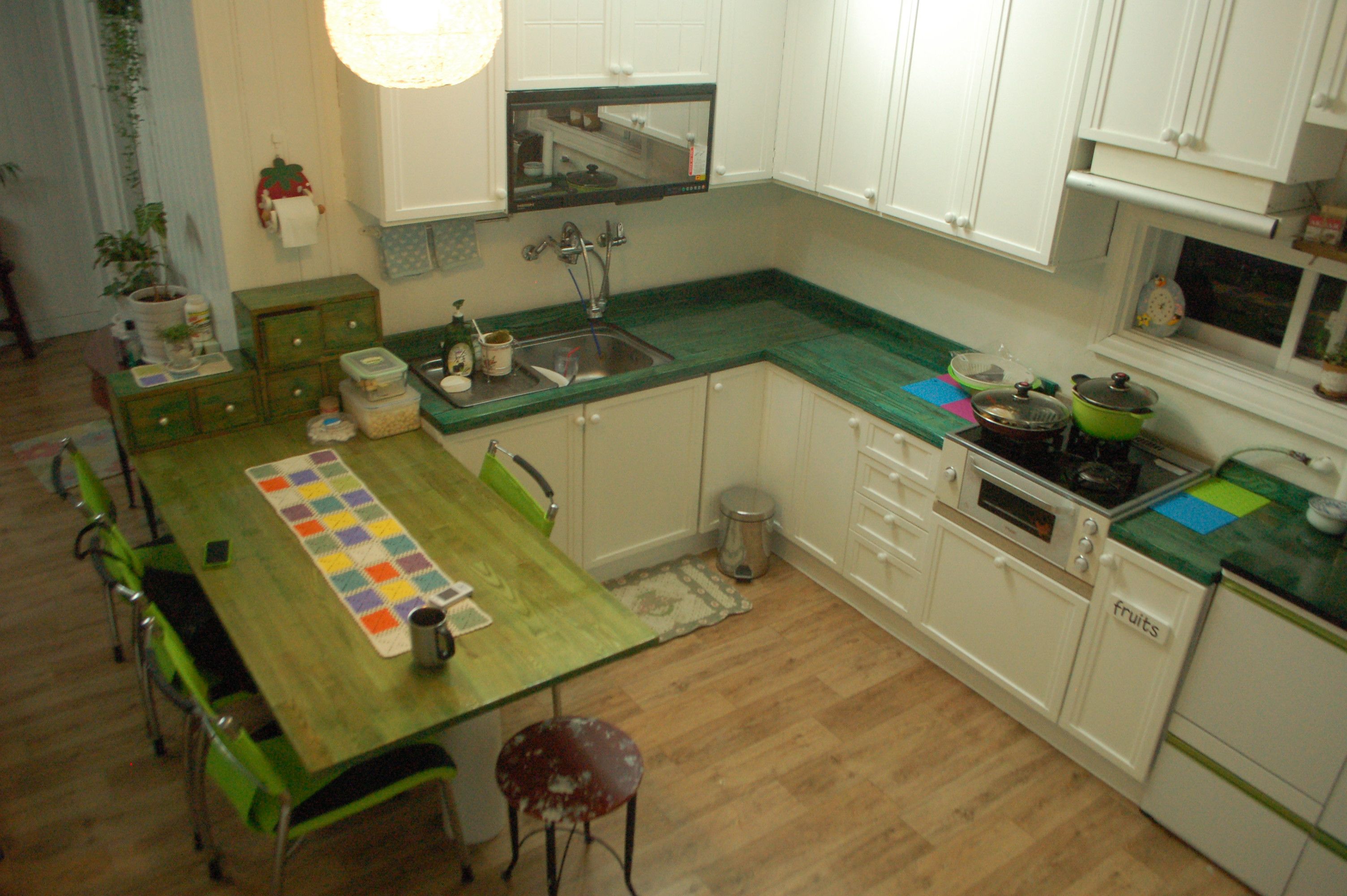 싱크대 원목 상판