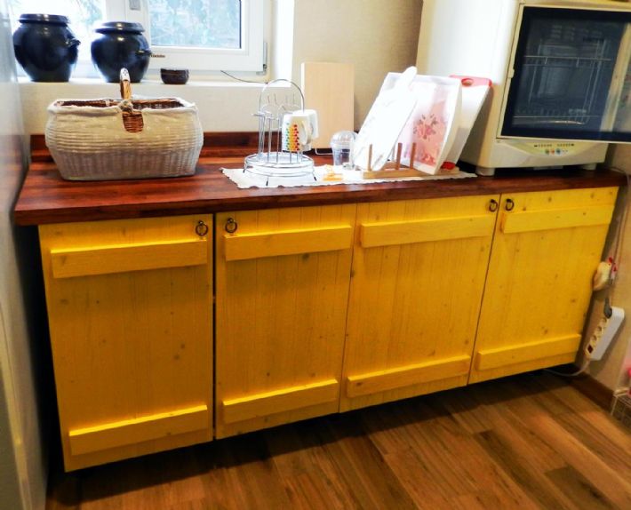 프로방스풍의 보조주방 싱크대 만들기