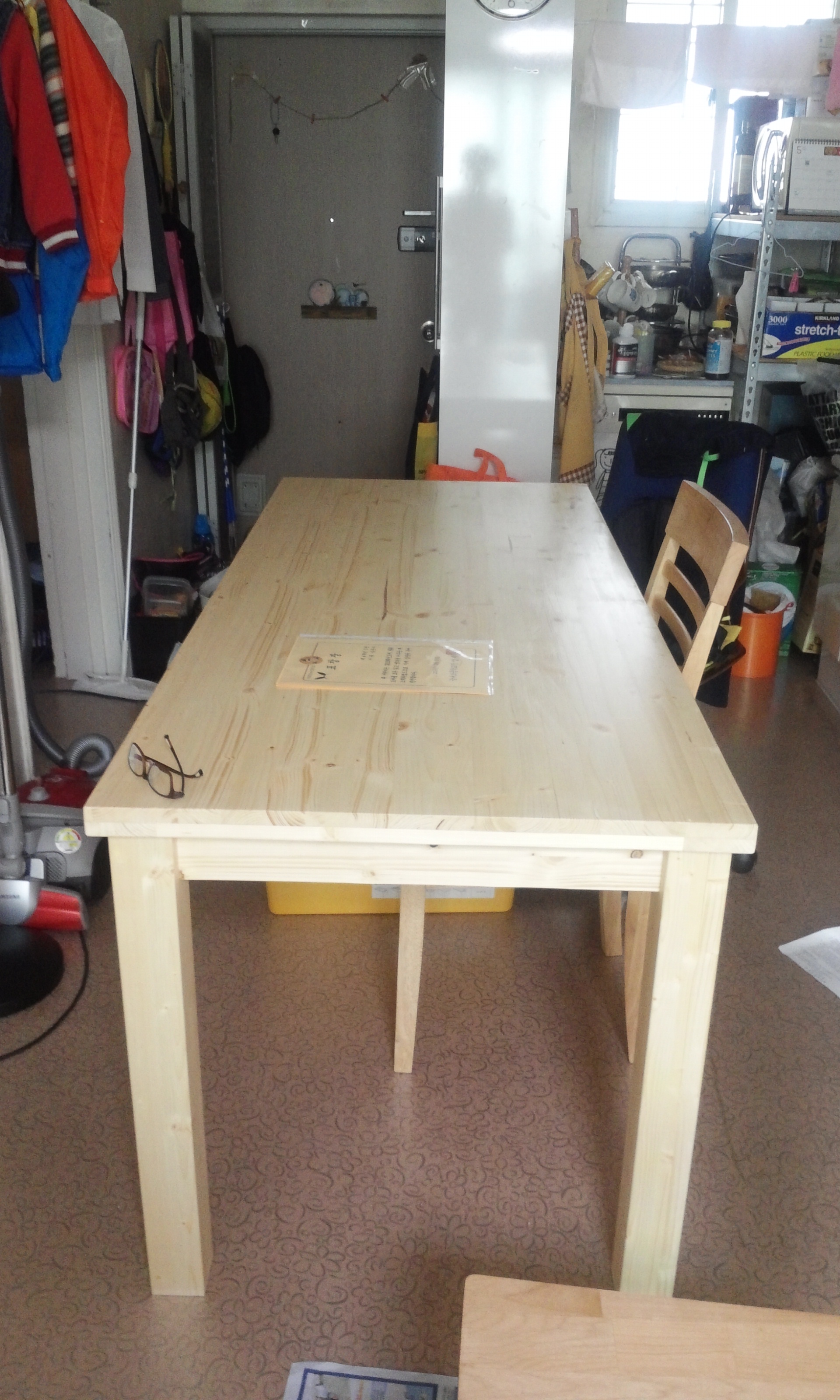 베이직 원목 식탁(스프러스) / DIY 전용 의자