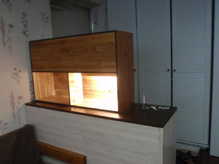 삼나무 12t 로 만든 현관 수납장 