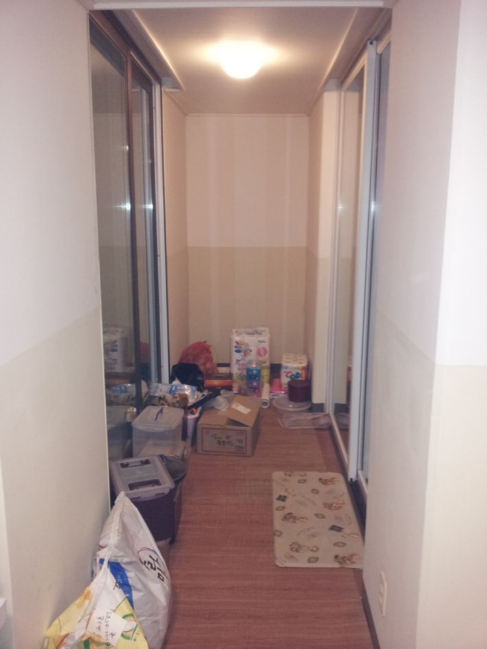 베란다 수납장 설치