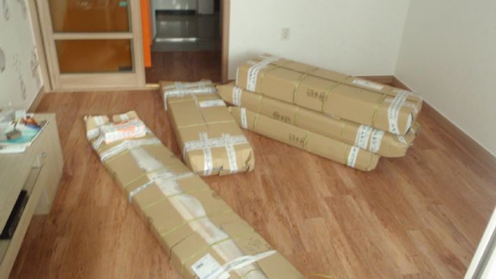 평상침대와 선반(집성목)