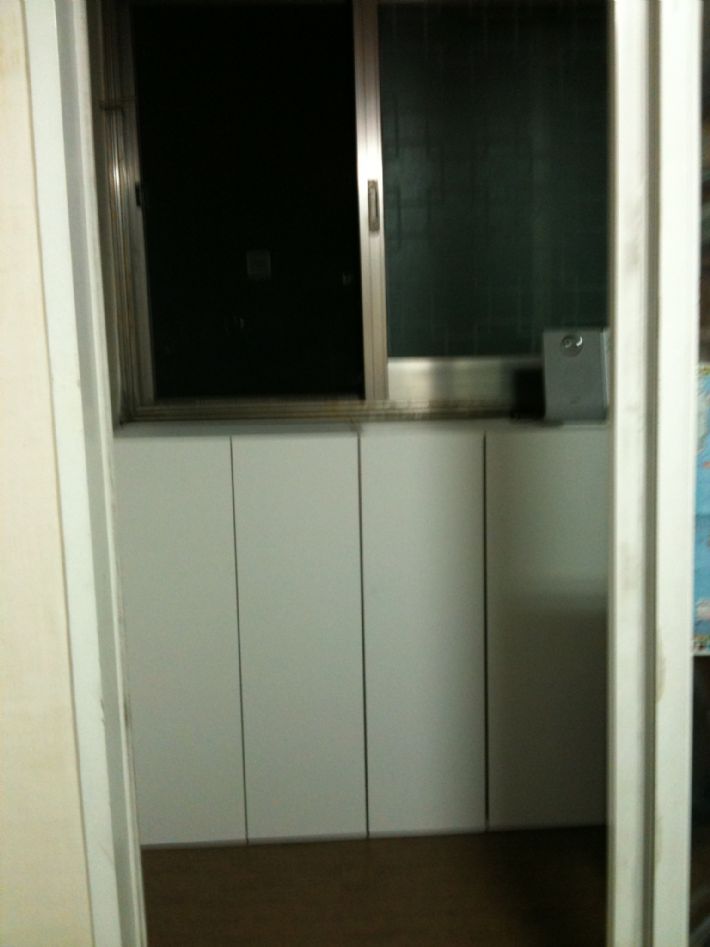 베란다 수납장 3개