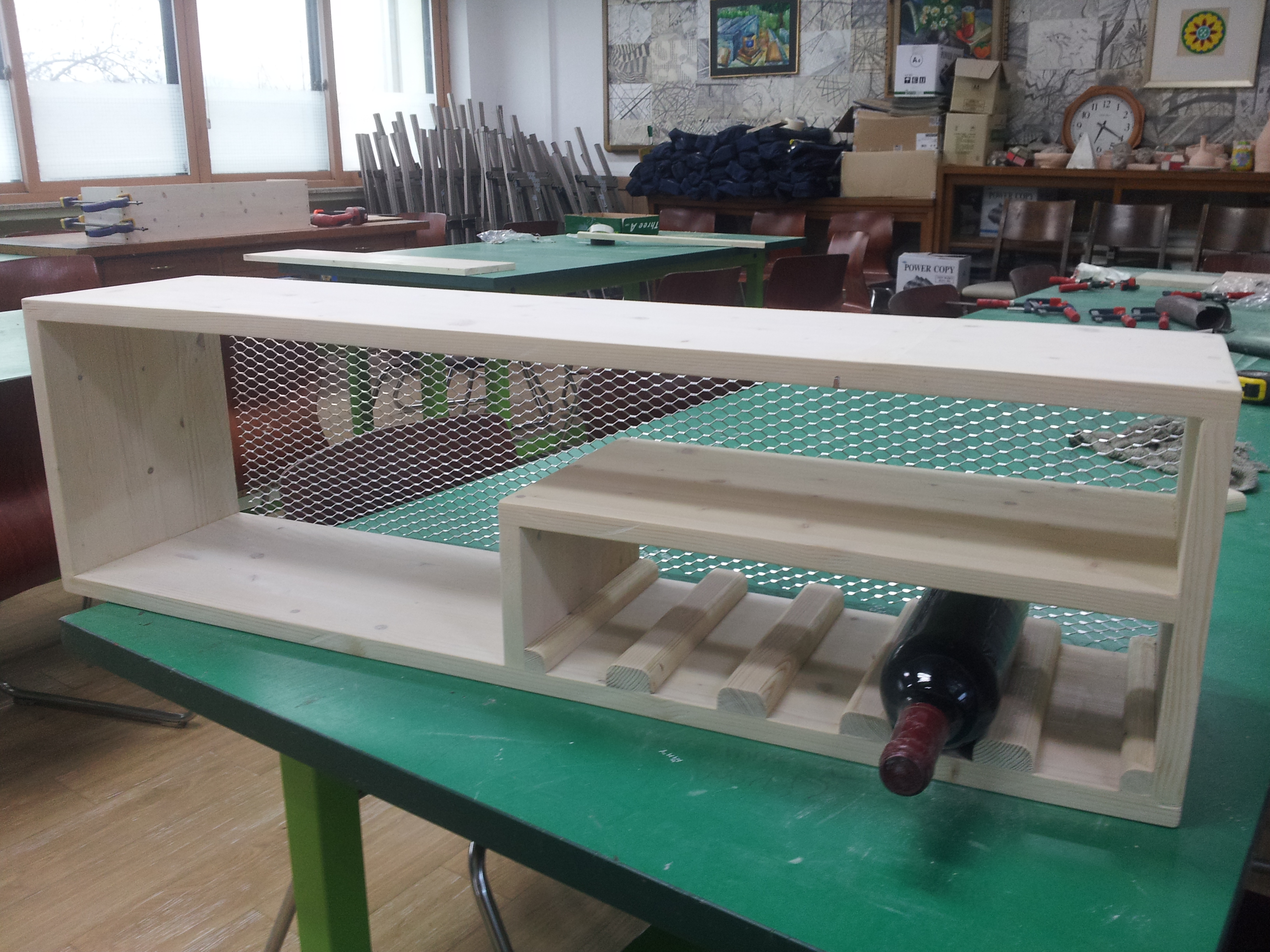 와인바 선반 제작