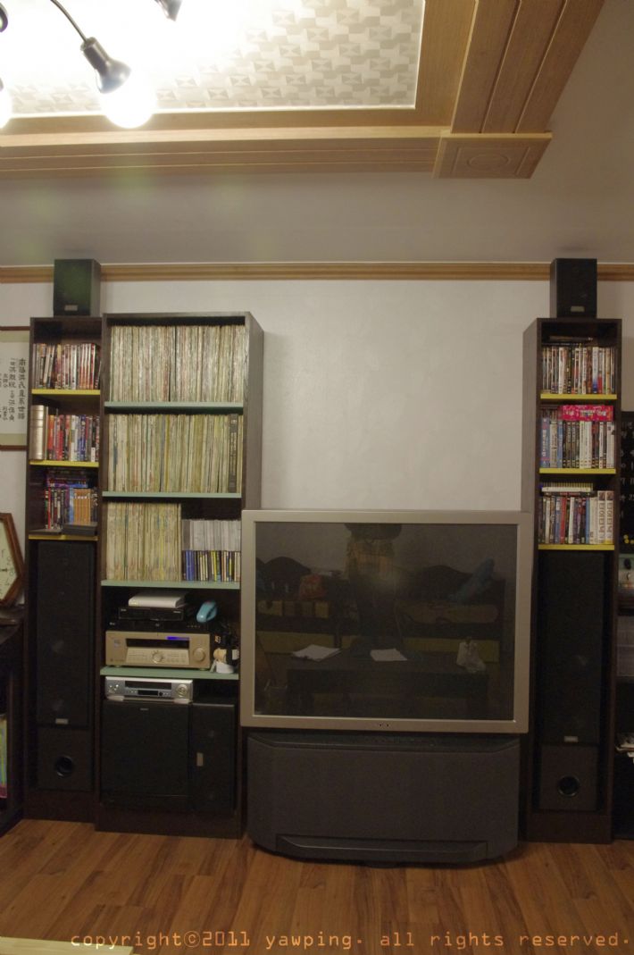 <LP와 DVD를 위한 수납장>