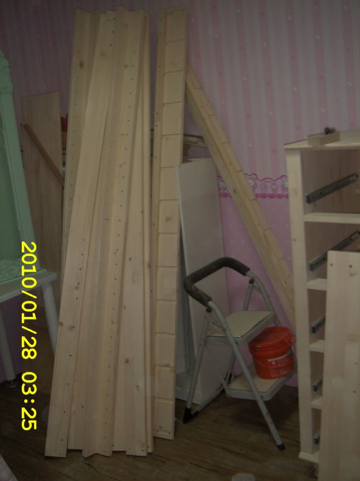 딸방 꾸미기 1탄 - 벙커침대, 모던옷장, 모던서랍장