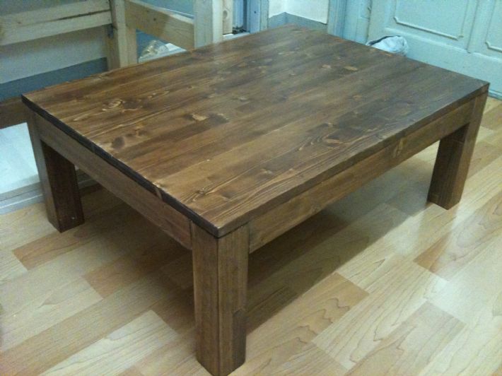 스프러스 집성목으로 만든 좌탁