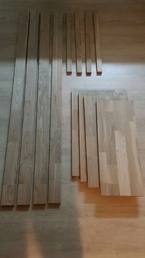 폭이 좁은 3단책장 만들기