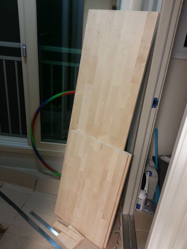 자작집성목 식탁의자와 침대헤드