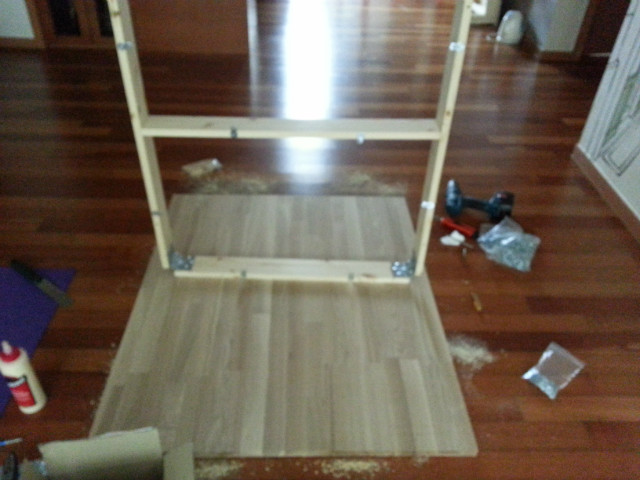 4인용 식탁(상판 및 다리 에쉬 그외 홍송