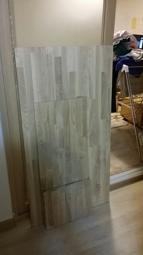 물푸레 sidefinger 집성목으로 만든 소파 테이블