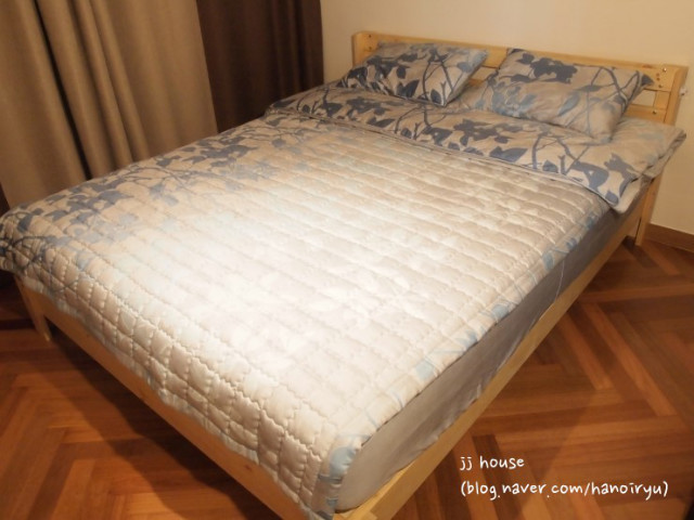 킹 사이즈 스마트 평상형 침대 