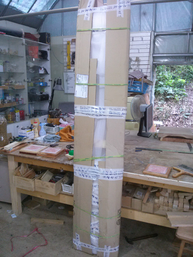 갤러리 문짝으로 베란다 수납장 및 베란다평상 완료