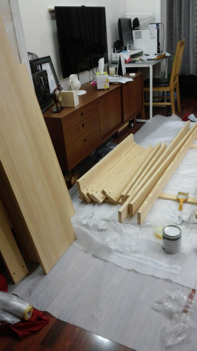 가로난간으로 변형한 스마트 벙커침대