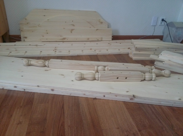 홍송으로 만든 딸래미 프린세스침대