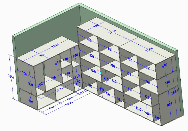 스프러스합판으로 만든 수납장