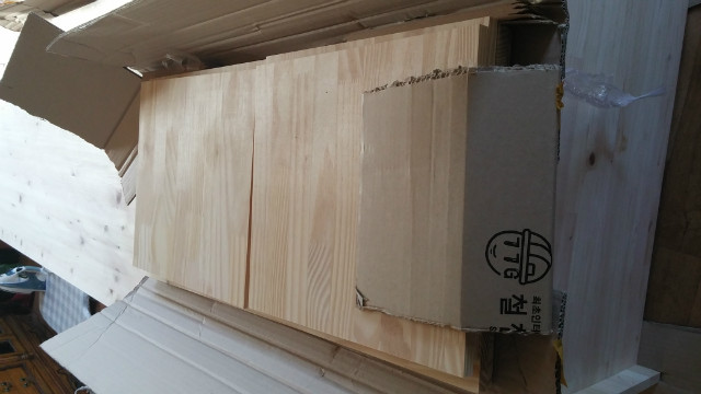 소나무 집성목으로 만든 오디오장~