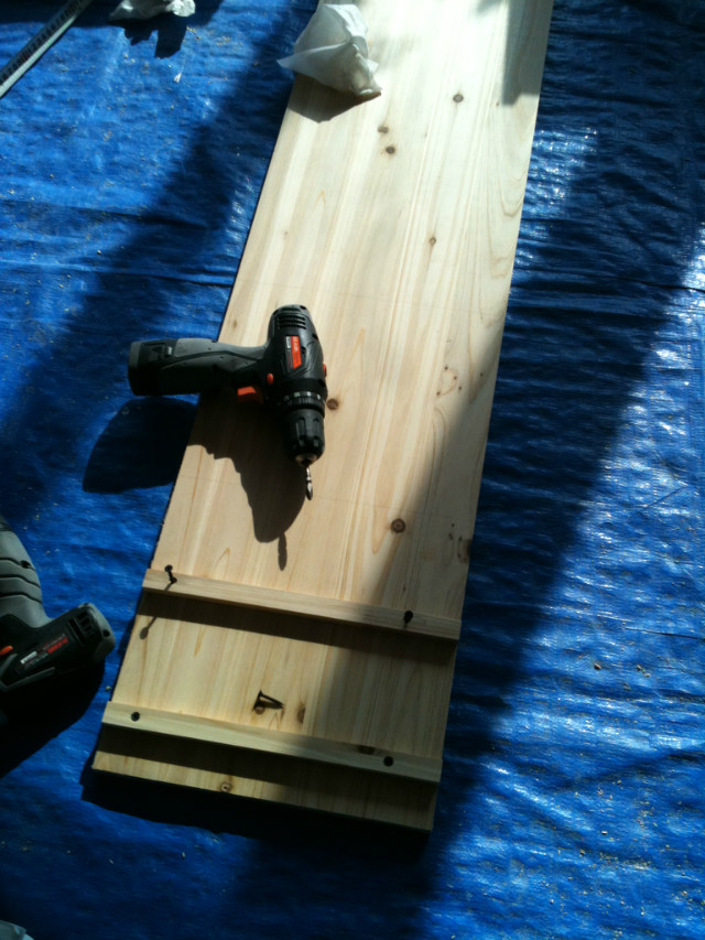 삼나무 장난감 정리함 제작 