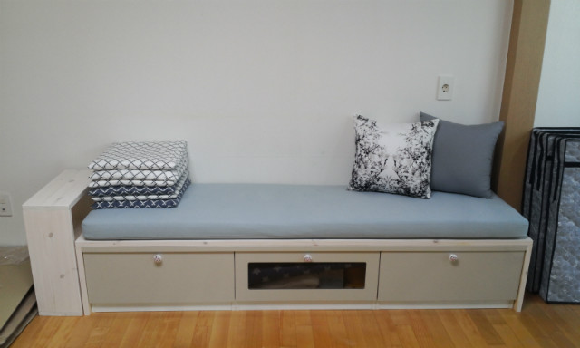 거실장 벤치쇼파로 리폼