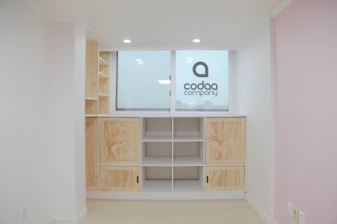 화이트 + 원목 수납 가구 만들기